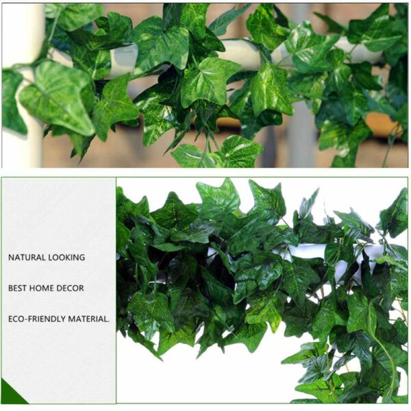 Artificial Ivy Garland with 80 Leaves - 6 Pcs Greenery Decor - Image 5