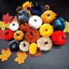 12Pcs Mini Artificial Pumpkin Decorations for Autumn & Halloween