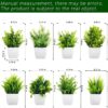 Set of 8 Artificial Eucalyptus Plants for Home Decor