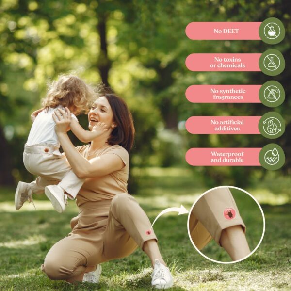 Natural Mosquito Patches for Baby & Adults | 12-Hour DEET-Free Protection | 24 Patches - Image 5