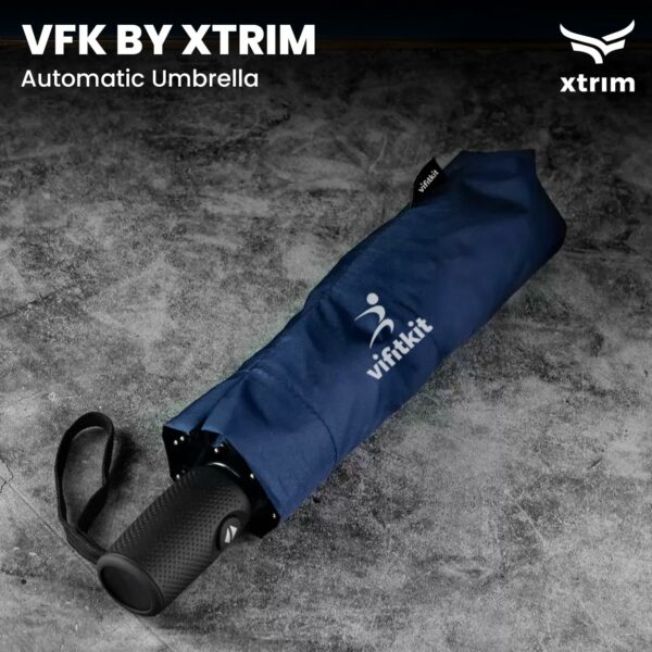 Automatic Travel Umbrella for Sun and Rain Protection - Heavy-Duty, UV-Protection, Compact Design - Image 2