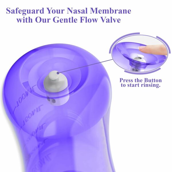 300ml BPA Free Sinus Rinse Bottle for Adults & Kids - Image 5