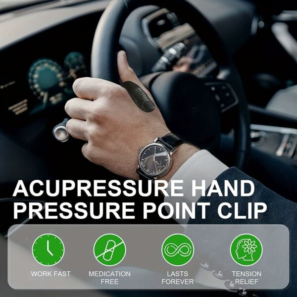 Portable Acupressure Clip for Headache & Tension Relief - 2 Pack - Image 5