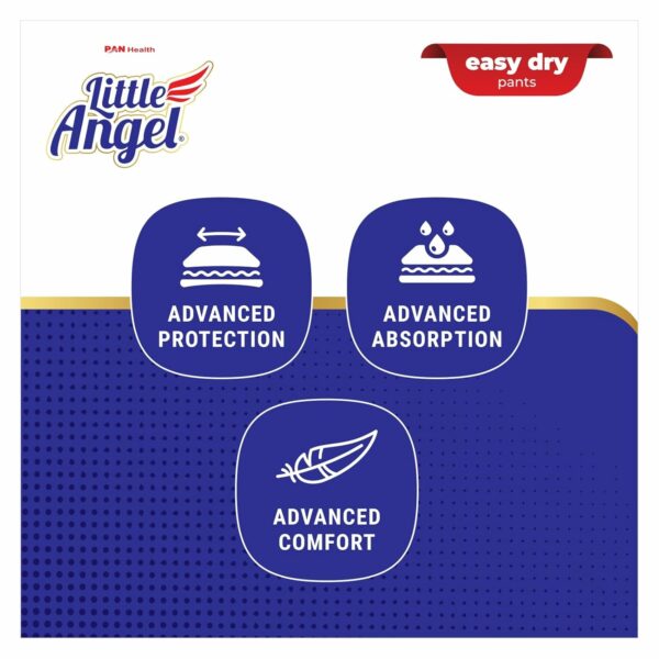 Easy Dry Diaper Pants for Babies - 12 Hrs Absorption, Large Size (62 Pieces) - Image 6