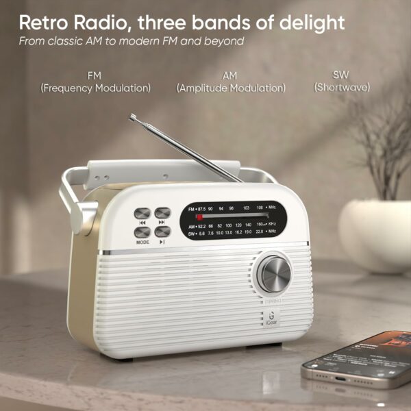 Trinity Solar-Powered MP3 Player & 3-Band Radio - Bluetooth, USB, Solar Charger - Image 5