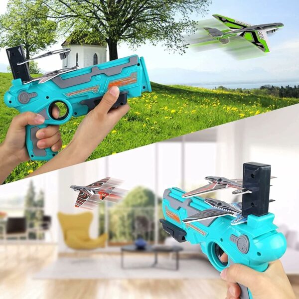 Graphene Airplane Launcher Gun - Safe Foam Glider Fun for Kids - Image 5
