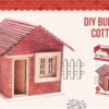 DIY Mini Wooden Cottage Kit for Arts & Crafts Fun