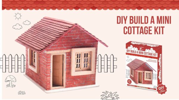 DIY Mini Wooden Cottage Kit for Arts & Crafts Fun - Image 3