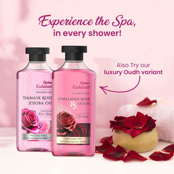 Gulabari Shower Gel with Damask Rose & Jojoba Oil - 250ml - Image 6