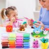 24 Pcs Air Dry Clay Set with Sculpting Tools for Kids