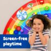 Rainbow Montessori Activity Wall Panel - Wooden Sensory Playboard for Kids 1-6 Years