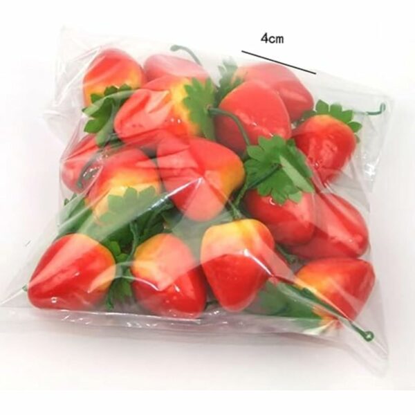 Set of 20 Realistic Artificial Mini Strawberry Fruits for Decor - Image 4