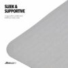 Comfortable 5mm Anti-Slip Yoga Mat for Home & Gym - Grey