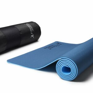 Eco-Friendly Dual Color Anti-Slip Yoga Mat - 6mm, 24"x72"