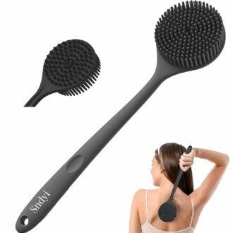Premium Silicone Back Scrubber with Long Handle for Easy Cleaning