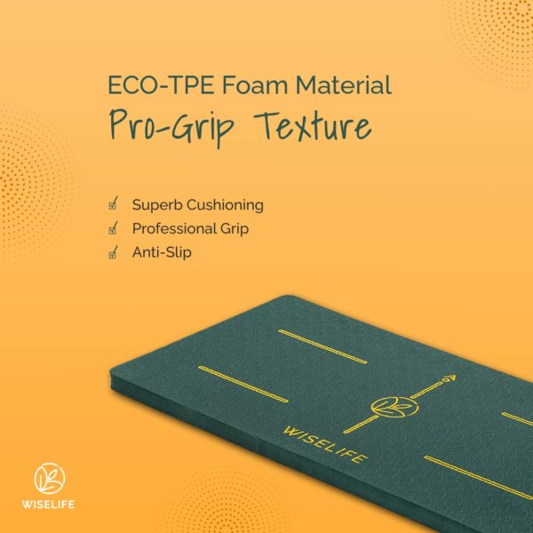 16 MM Yoga Cushion Pad - Green | High Density Eco TPE Foam | 24x12 inch | Extra Comfort for Yoga & Pilates - Image 6