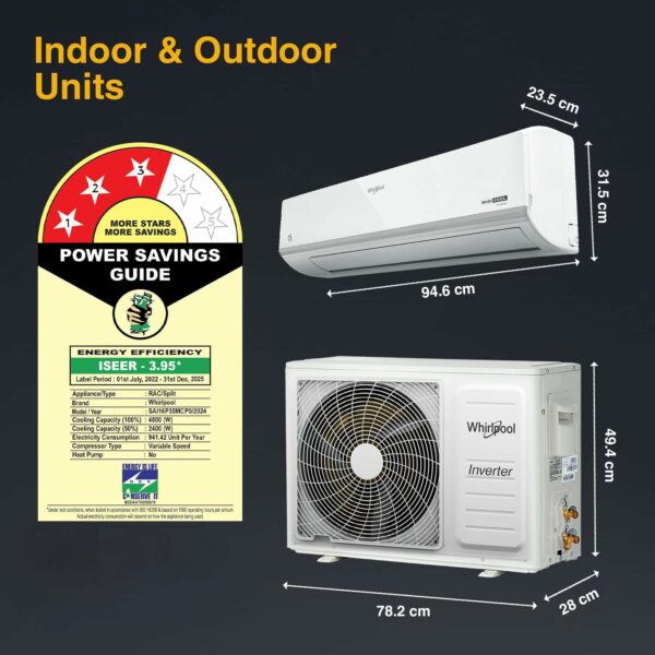 Whirlpool 1.5 Ton 3 Star Inverter Split AC with 4-in-1 Cooling - Image 6