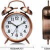 Loud Twin Bell Alarm Clock for Heavy Sleepers - Retro Design