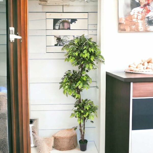 6 FT Ficus Artificial Plant with Basic Pot - Perfect Home Decor - Image 5