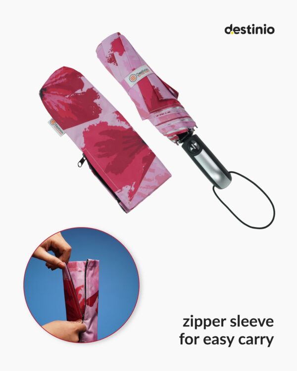 Compact 3-Fold Umbrella with Auto Open/Close & UV Protection - Image 4