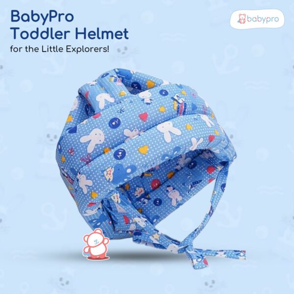 Baby Head Safety Helmet for Crawling & Walking - Light Blue - Image 2