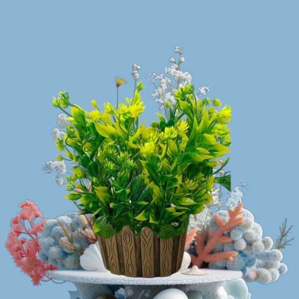 Artificial Green Bonsai Plant with Pot - 25cm for Home & Office Decor - Image 5