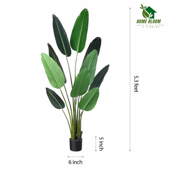 5 Feet Artificial Banana Plant - Lifelike Faux Tropical Tree - Image 3