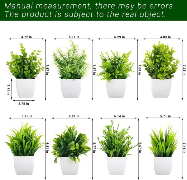 8 Pack Artificial Eucalyptus Plants for Home Decor - Image 4