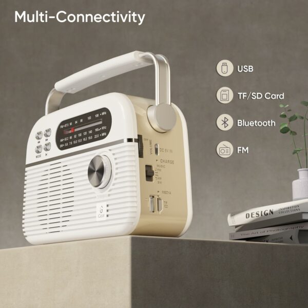 Trinity Solar-Powered MP3 Player & 3-Band Radio - Bluetooth, USB, Solar Charger - Image 2