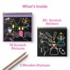 Magical Scratch Art Book for Kids - Unicorns & Princesses