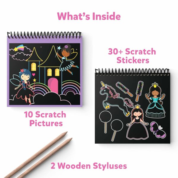 Magical Scratch Art Book for Kids - Unicorns & Princesses - Image 2