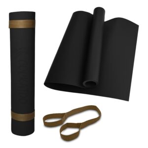 EVA Anti-Slip Yoga Mat for Home Gym - 4MM, Black