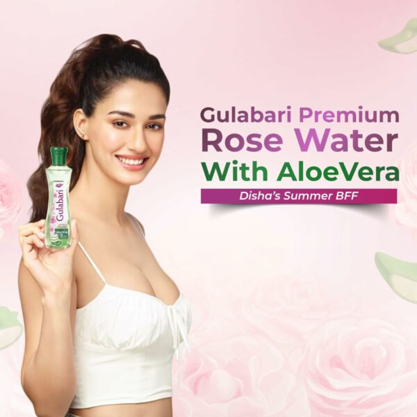 Premium Rose Water with Aloe Vera - 400 ml for All Skin Types - Image 2