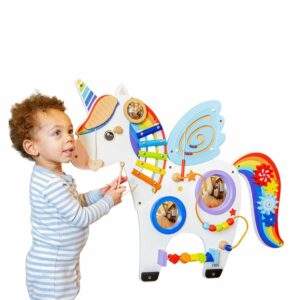 Unicorn Montessori Activity Wall Panel Toy for Kids