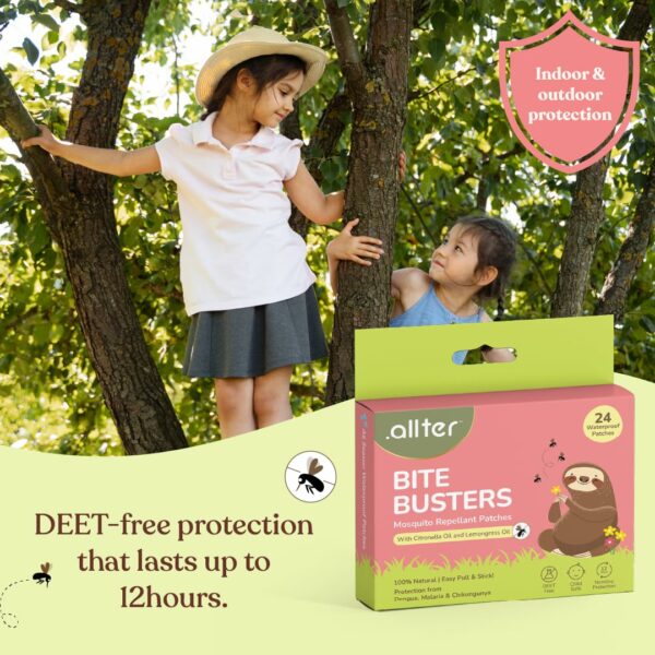 Natural Mosquito Patches for Baby & Adults | 12-Hour DEET-Free Protection | 24 Patches - Image 4