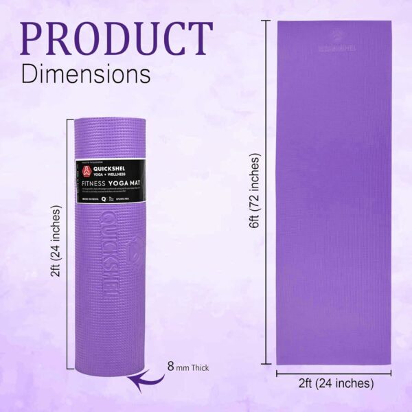 Extra Thick 8mm Yoga Mat - Non-Slip, Eco-Friendly, Portable - Image 4