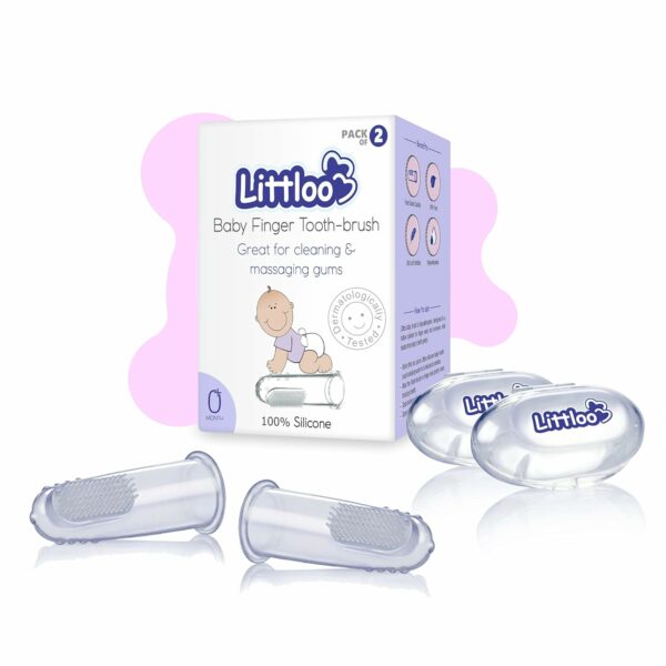 Silicone Baby Finger Toothbrush - BPA-Free, Pack of 2