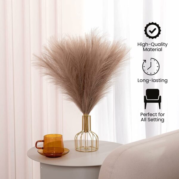 3-Piece Artificial Pampas Grass Set | French Beige Stems for D?cor - Image 4