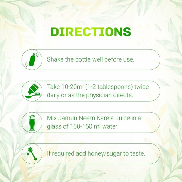 Jamun Neem Karela Juice 1L - Supports Healthy Blood Sugar