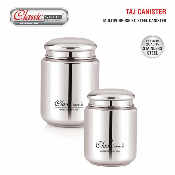 Elegant Stainless Steel Canister for Tea, Coffee & Spices - 1000ML - Image 2