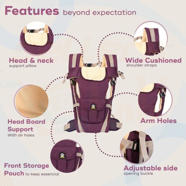 4-in-1 Ergonomic Baby Carrier for Newborns & Toddlers - Image 2