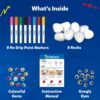 Mess-Free Rock Painting Kit for Kids Ages 4-12 - Creative Art Activity