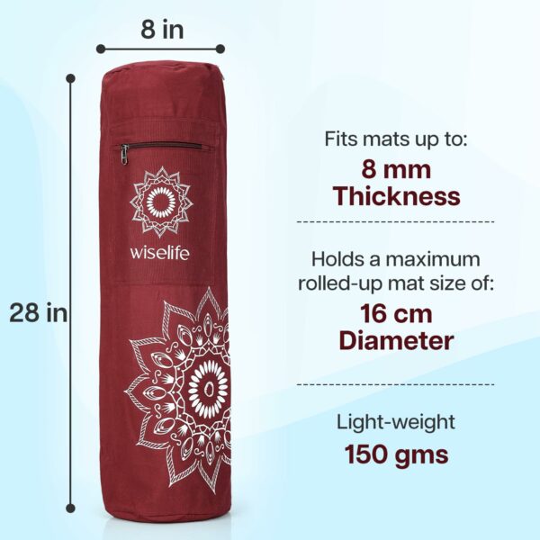 Premium Yoga Mat Bag with Multi Functional Storage & Adjustable Strap - Image 2