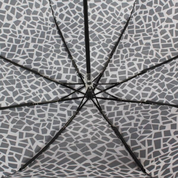 Auto Open Black & White Umbrella - Easy Carry Protection - Image 3