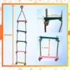 5 Step Wooden Rope Ladder for Kids - Outdoor Climbing Fun