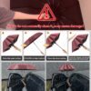 23 Inch Windproof Travel Umbrella with Auto Open/Close