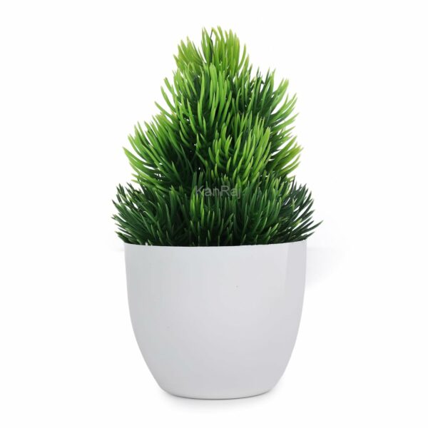 Set of 6 Multicoloured Artificial Bonsai Plants with Pots - Image 6
