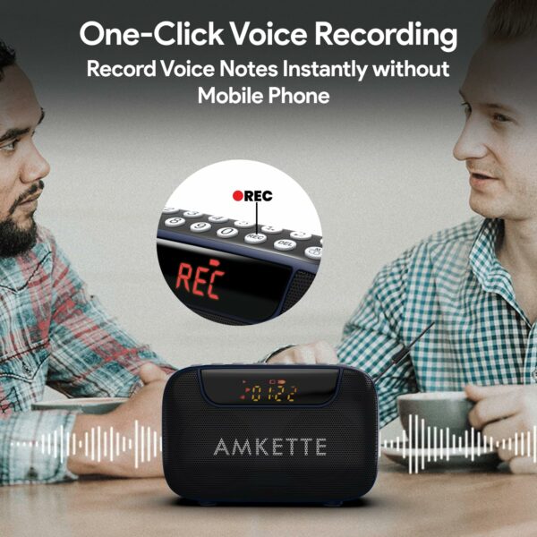 5 in 1 Portable FM Radio with Bluetooth & Recording - Image 6