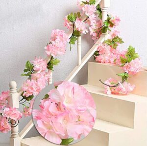 6 Ft Long Silk Carnation Garland for Weddings & Decor