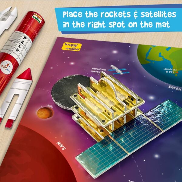 ISRO Mangalyaan Rocket Model & Satellite Educational Toy for Kids 5+ - Image 4